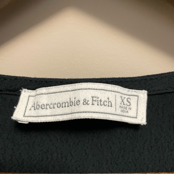 Abercrombie & Fitch Black Tie Front Sheath Dress Women’s XS - Picture 2 of 7